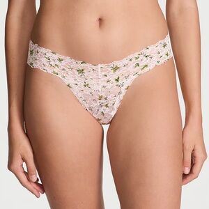 Victoria's Secret Pink Floral Lace thong Panty
